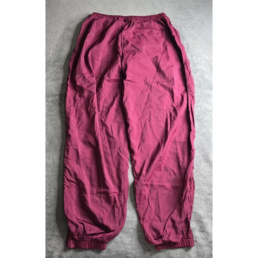 Vintage Nike Track Pants Mens Size XXL Burgundy Baggy Mesh Lined Windbreaker Y2K